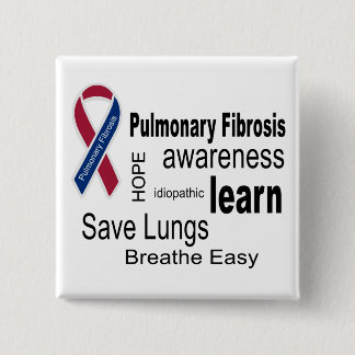 Pulmonary Fibrosis Awareness Button