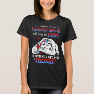 Pulmonary Fibrosis Awareness Month Ribbon Gifts T-Shirt