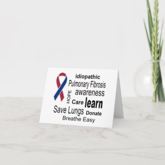 Pulmonary Fibrosis Awareness Note Card