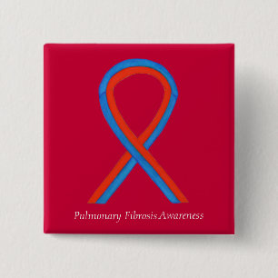 Pulmonary Fibrosis Awareness Ribbon Button Pins
