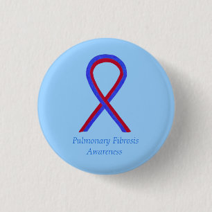 Pulmonary Fibrosis Awareness Ribbon Pin Buttons