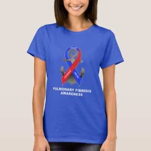 Pulmonary Fibrosis Awareness with Anchor of Hope T-Shirt