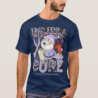 Pulmonary Hypertension Awareness leopard christmas T-Shirt