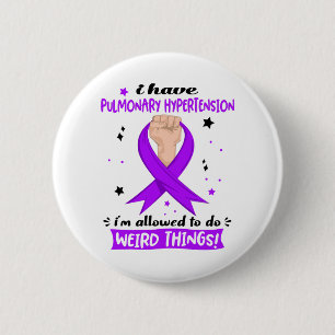 Pulmonary Hypertension Awareness Month Ribbon Gift 2 Inch Round Button