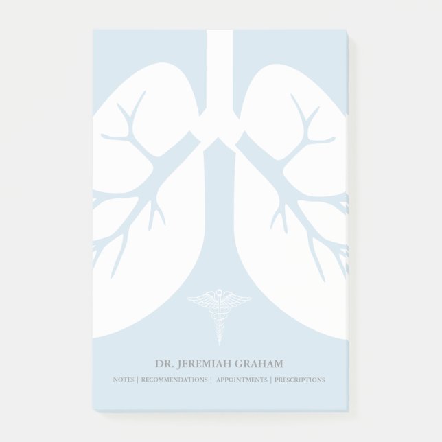 Pulmonologist Personalized Name Post-it Notes (Front)