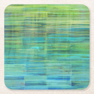 Pulp Board Coaster   Sedona Blue Green