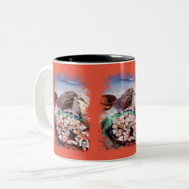 Pulpo a la gallega Two-Tone coffee mug (Front Left)