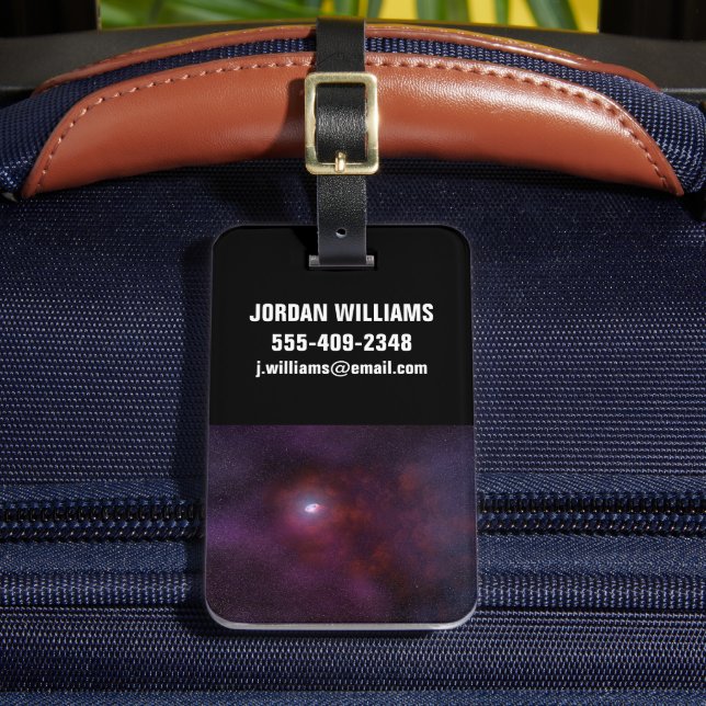 Pulsar Wind From A Neutron Star. Luggage Tag (Front Insitu 2)