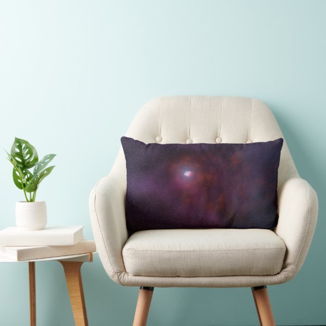 Pulsar Wind From A Neutron Star. Lumbar Pillow (Chair)