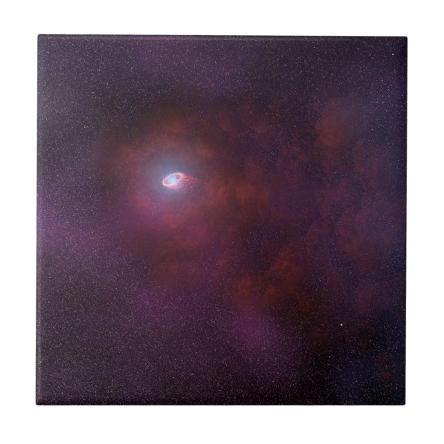 Pulsar Wind From A Neutron Star. Tile (Front)