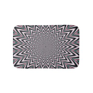 Pulsating Arrows Bath Mat