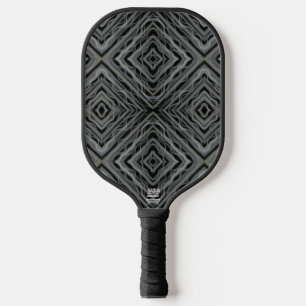 Pulsating Rhythm Modern Abstract Art Illustration  Pickleball Paddle