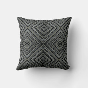 Pulsating Rhythm Modern Abstract Art Illustration  Throw Pillow