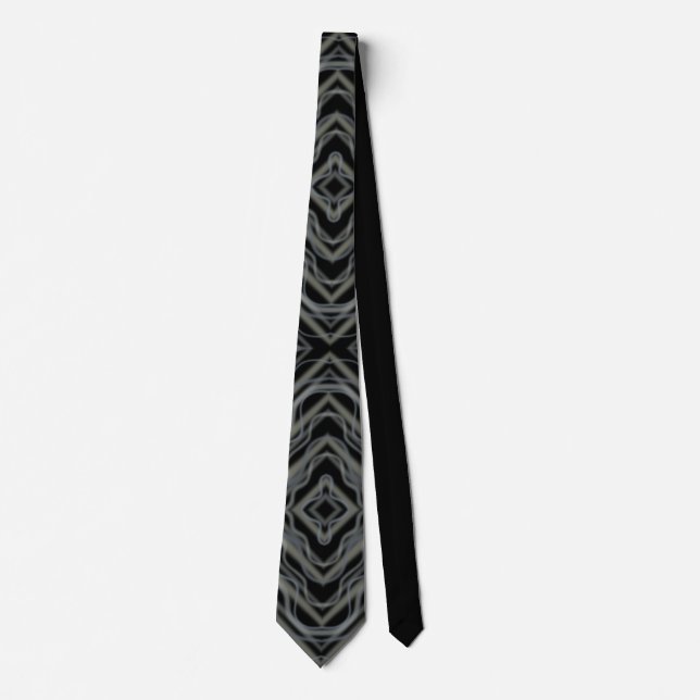Pulsating Rhythm Modern Abstract Art Illustration  Tie (Front)