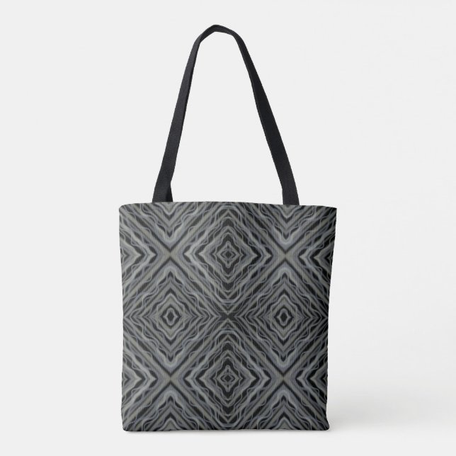 Pulsating Rhythm Modern Abstract Art Illustration  Tote Bag (Back)