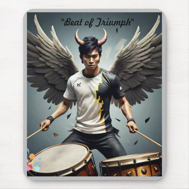 "Pulse of Triumph" Mouse Pad (Front)