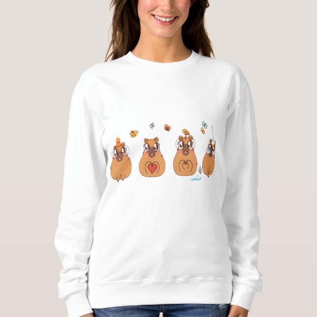 Pulse-Pounding Capybara Sweatshirt (Front)
