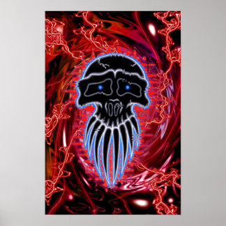 Pulse Red Design Poster