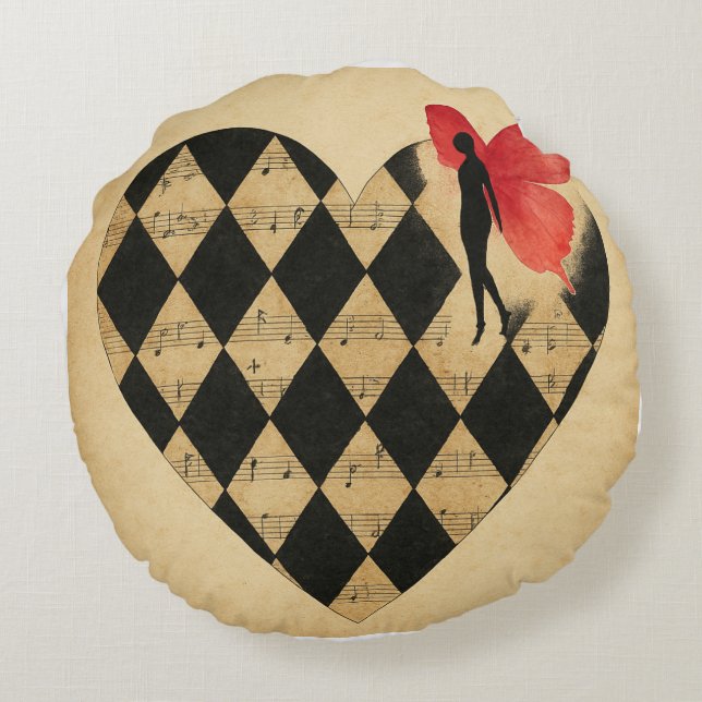 Pulse Round Pillow (Back)