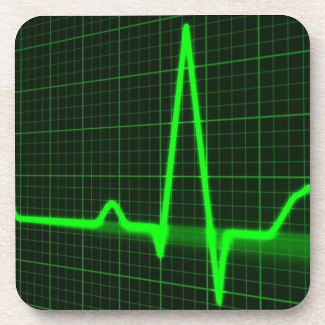 Pulse Trace Pattern Coaster (Front)