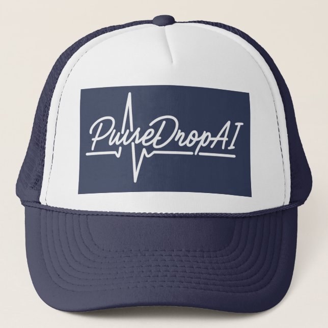 PulseDropAI | Lo-Fi wear for Dreamers & Beatmakers Trucker Hat (Front)