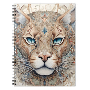 Puma Face Surreal Art Notebook