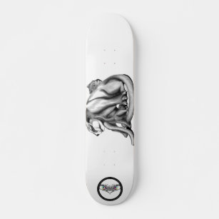 Puma family black and white line art drawing skateboard
