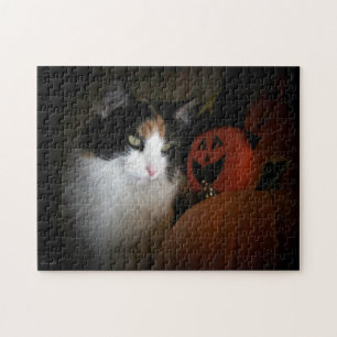 Puma over pumpkin jigsaw puzzle