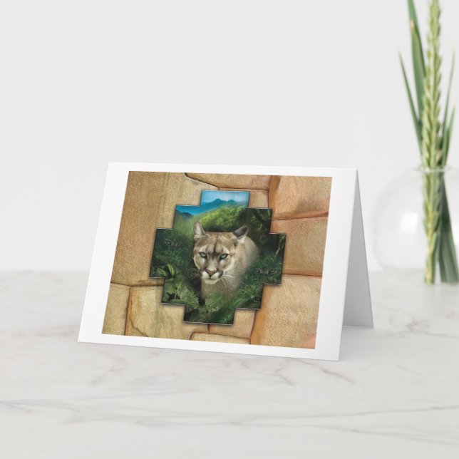 Puma - Personalized Greeting Card (Front)