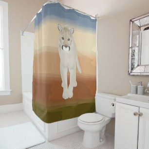 Puma Shower Curtain