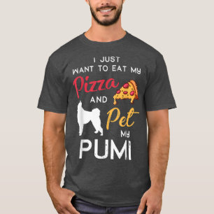 Pumi Dog Pizza Lover Owner Christmas Birthday Gift T-Shirt