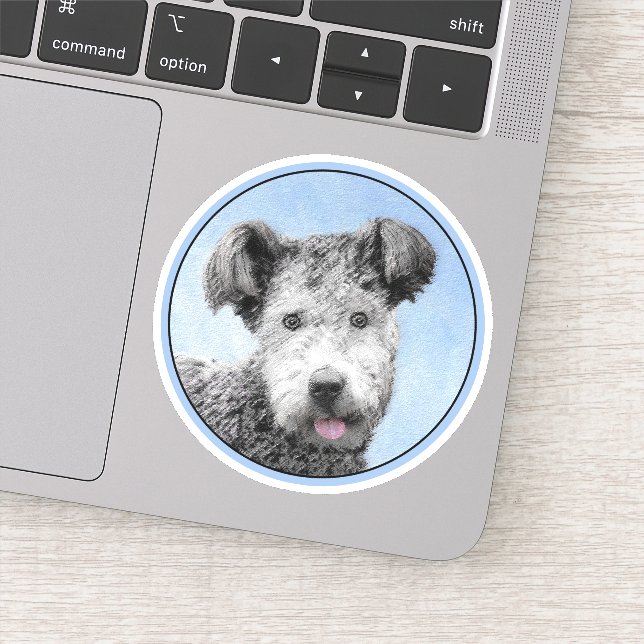 Pumi Painting - Cute Original Dog Art (Detail)
