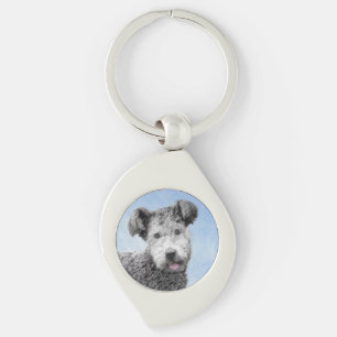 Pumi Painting - Cute Original Dog Art Keychain