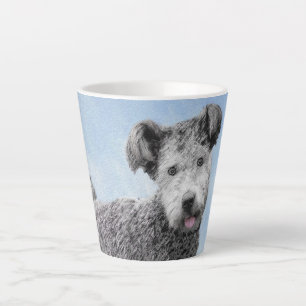 Pumi Painting - Cute Original Dog Art Latte Mug