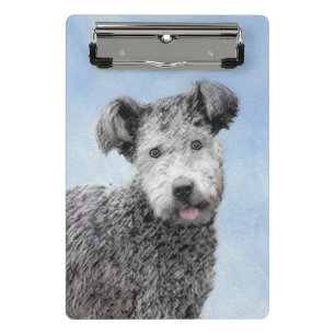 Pumi Painting - Cute Original Dog Art Mini Clipboard