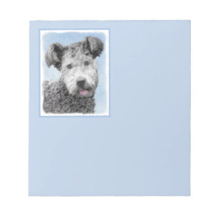 Pumi Painting - Cute Original Dog Art Notepad