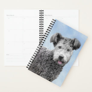 Pumi Painting - Cute Original Dog Art Planner