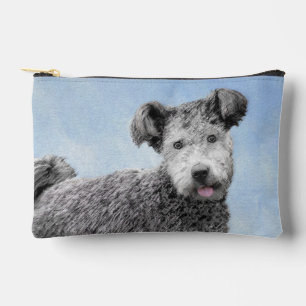 Pumi Painting Grey Pumik Cute Original Pet Dog Art Accessory Pouch
