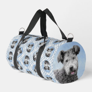 Pumi Painting Grey Pumik Cute Original Pet Dog Art Duffle Bag