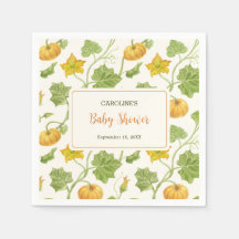 pumkin botanical pattern