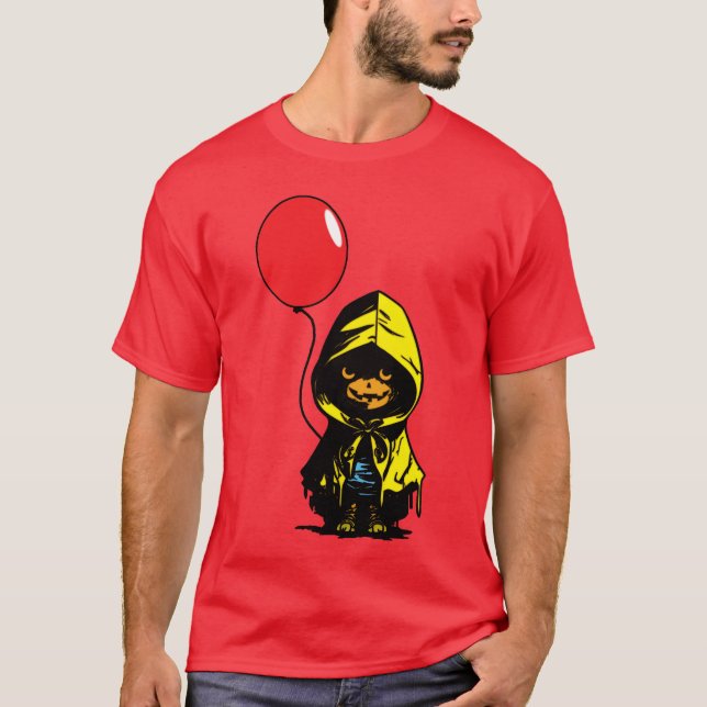 PUMKIN FACE Odd Down Here T-Shirt (Front)