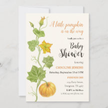 pumkin on the way baby shower