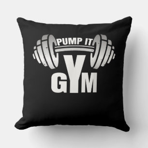Pump It Ness Gym Sport Motivation Men Women Kid Throw Pillow