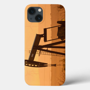 Pump Jack Pumping Oil In West Texas, USA iPhone 13 Case