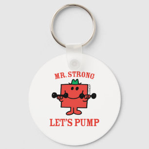 Pumping Iron With Mr. Strong Keychain
