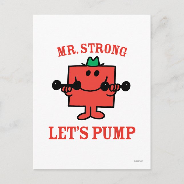 Pumping Iron With Mr. Strong Postcard (Front)