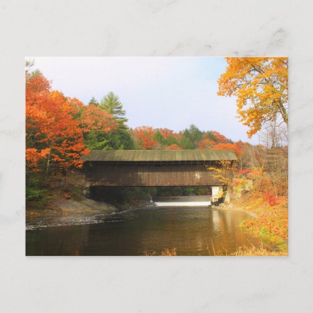 Pumping Station Bridge Greenfield MA Postcard (Front)