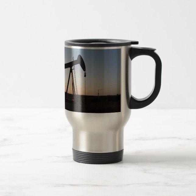Pumping Unit in West Texas Travel Mug (Right)
