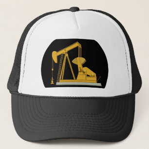 pumpjack keychain trucker hat