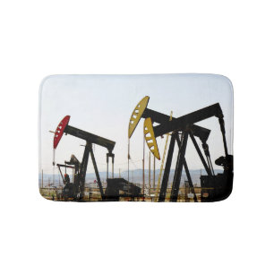 Pumpjacks in Taft California Bath Mat